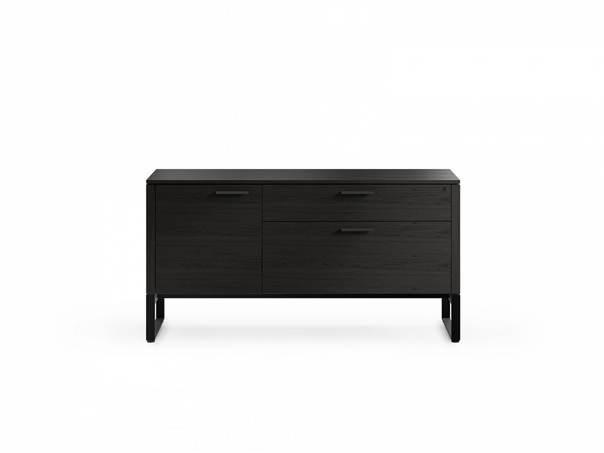BDI Desk Charcoal Stained Ash / Black Linea 6220 Home Office Storage & File Cabinet | BDI Furniture