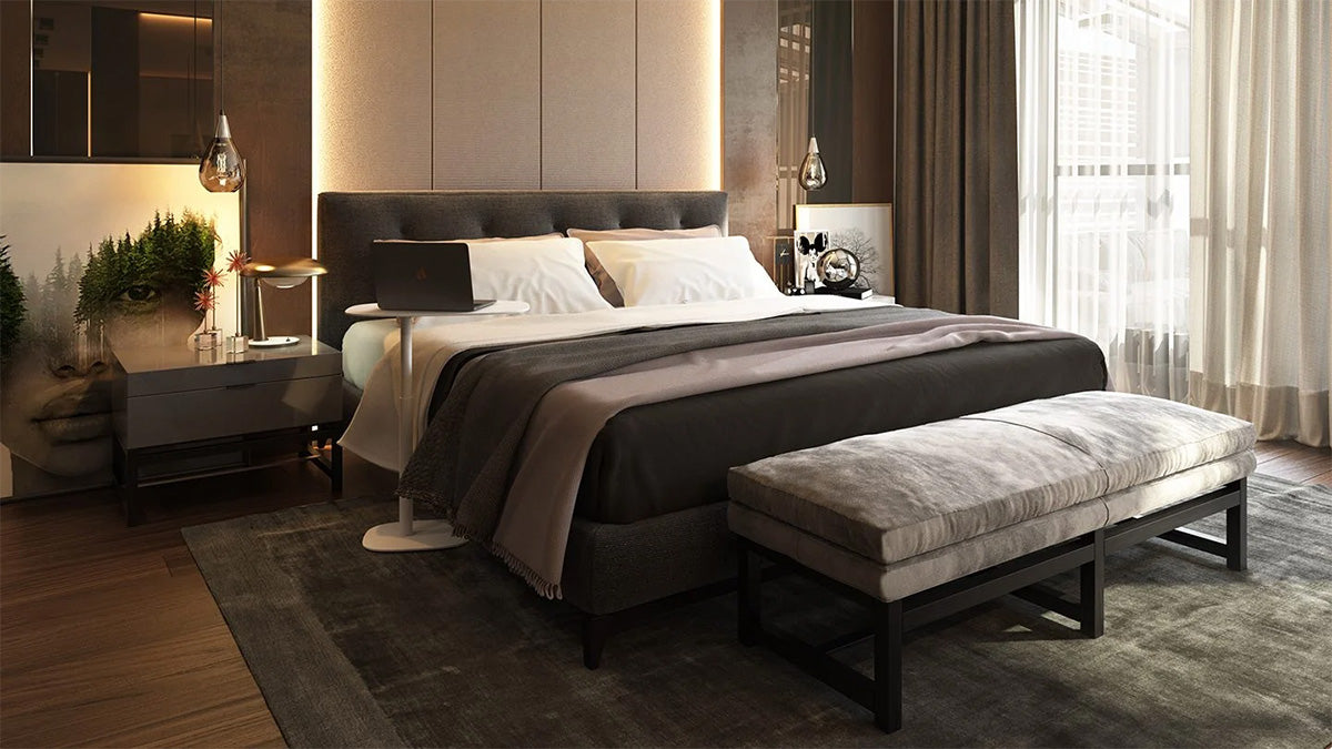 BDI Desk Serif Lift Adjustable Height Laptop & Side Table 1045 | BDI Furniture