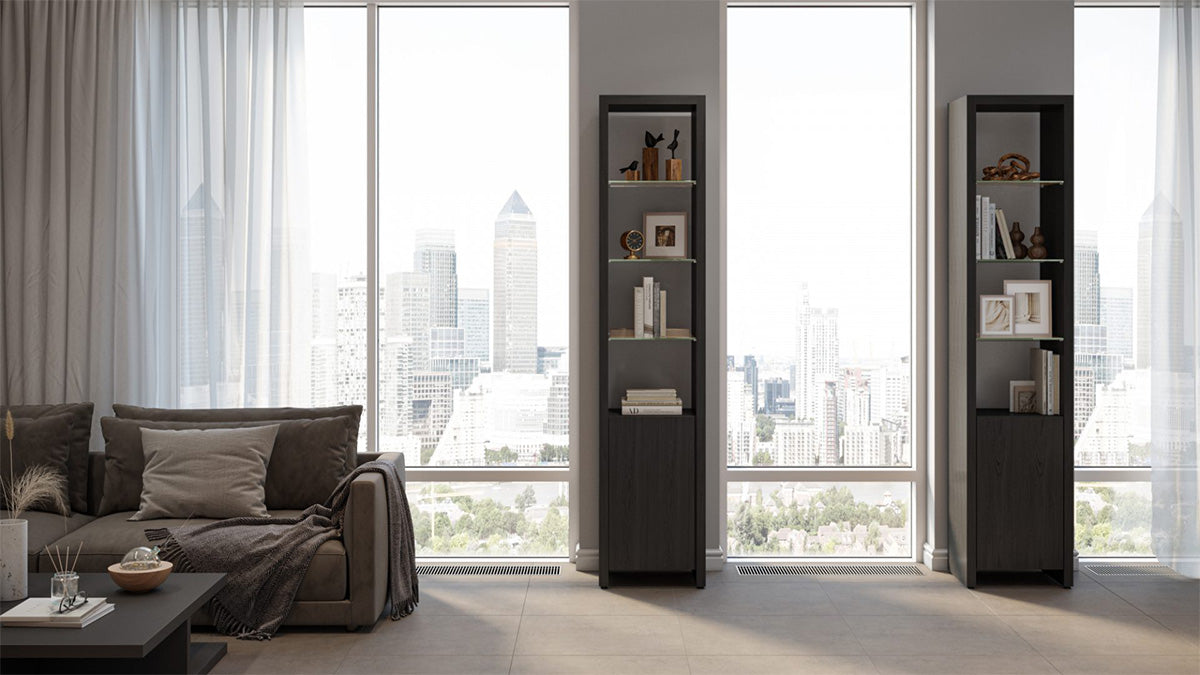 BDI Display & Storage Linea Expandable Narrow Bookshelf 5801 | BDI Furniture