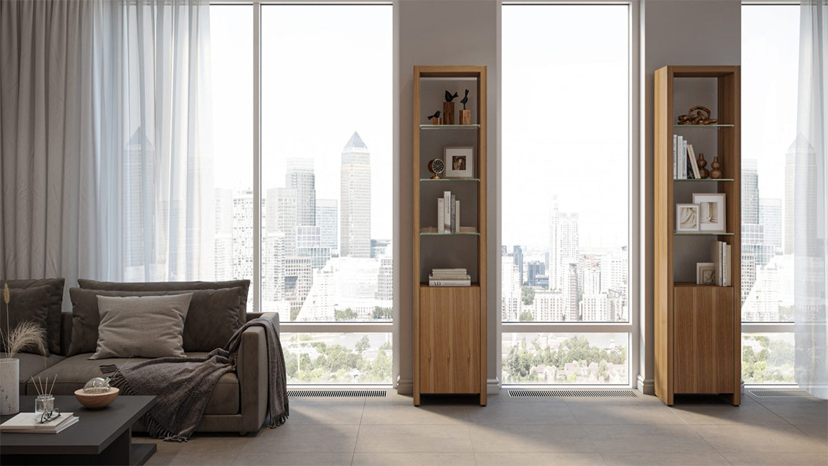 BDI Display & Storage Linea Expandable Narrow Bookshelf 5801 | BDI Furniture