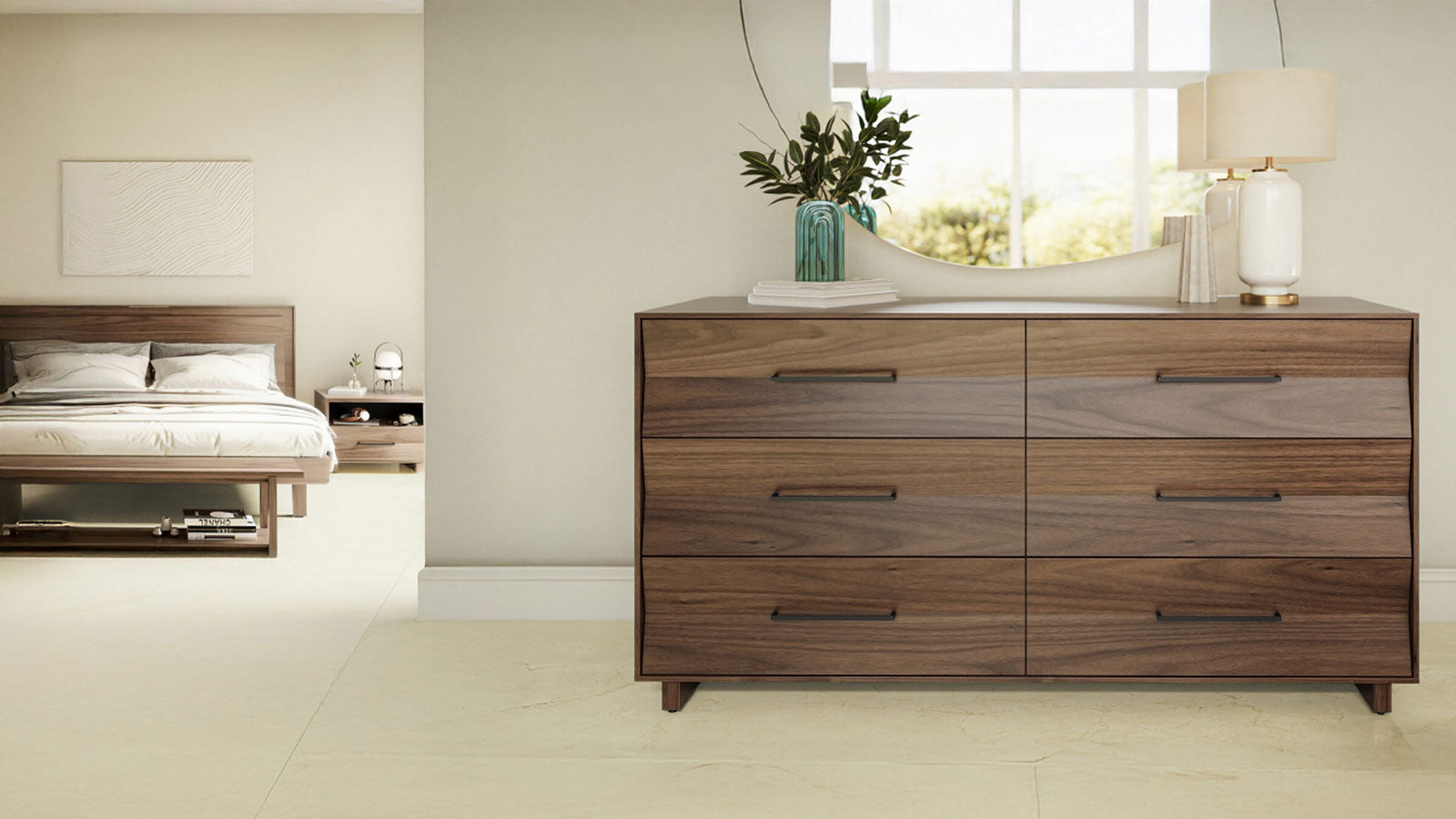BDI Dresser Kava Dresser in Natural Walnut - 9686