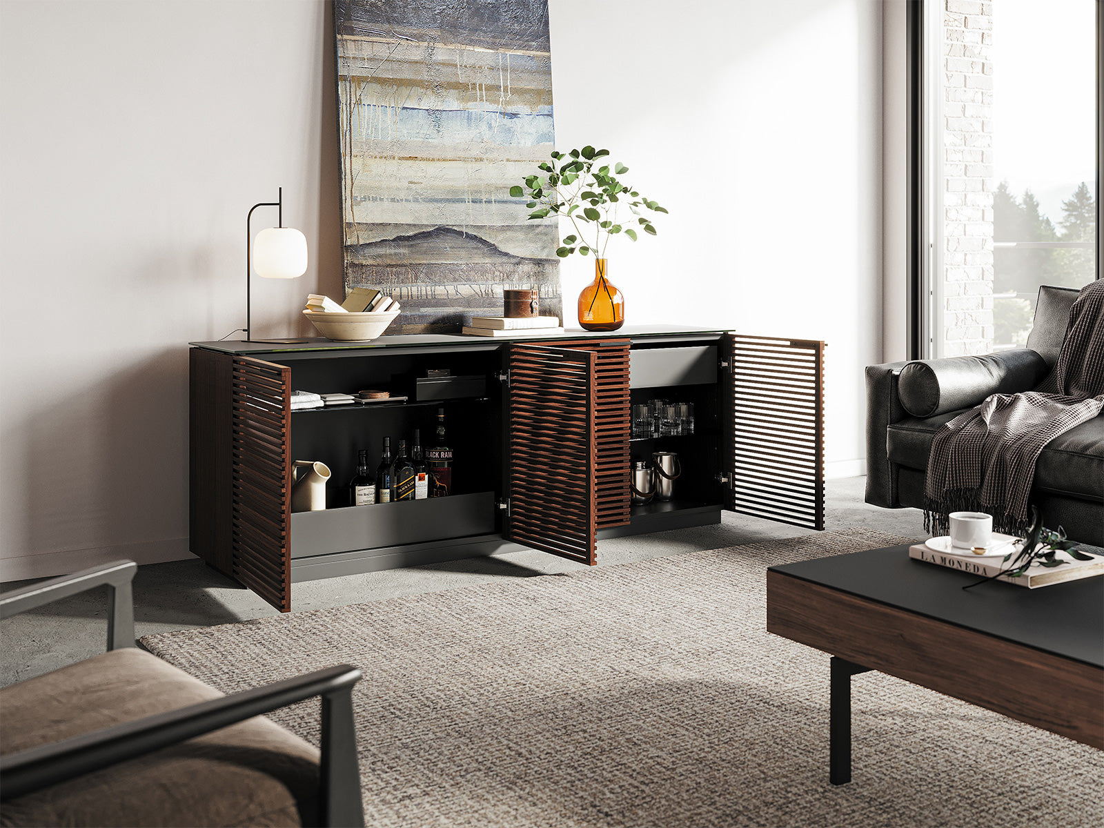 BDI Mobile File Cabinet Corridor Storage Credenza 8109 | BDI Furniture