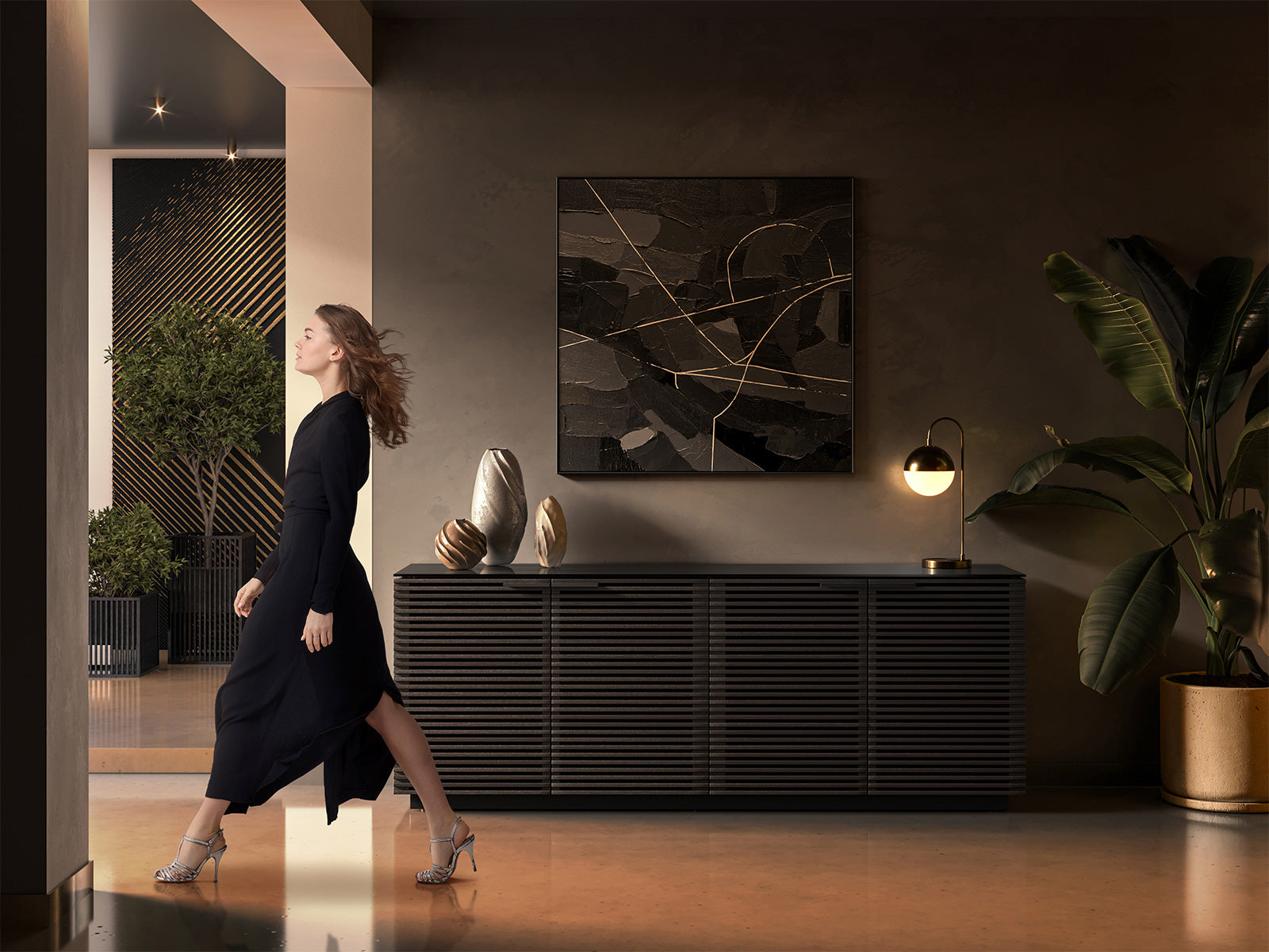 BDI Mobile File Cabinet Corridor Storage Credenza 8109 | BDI Furniture