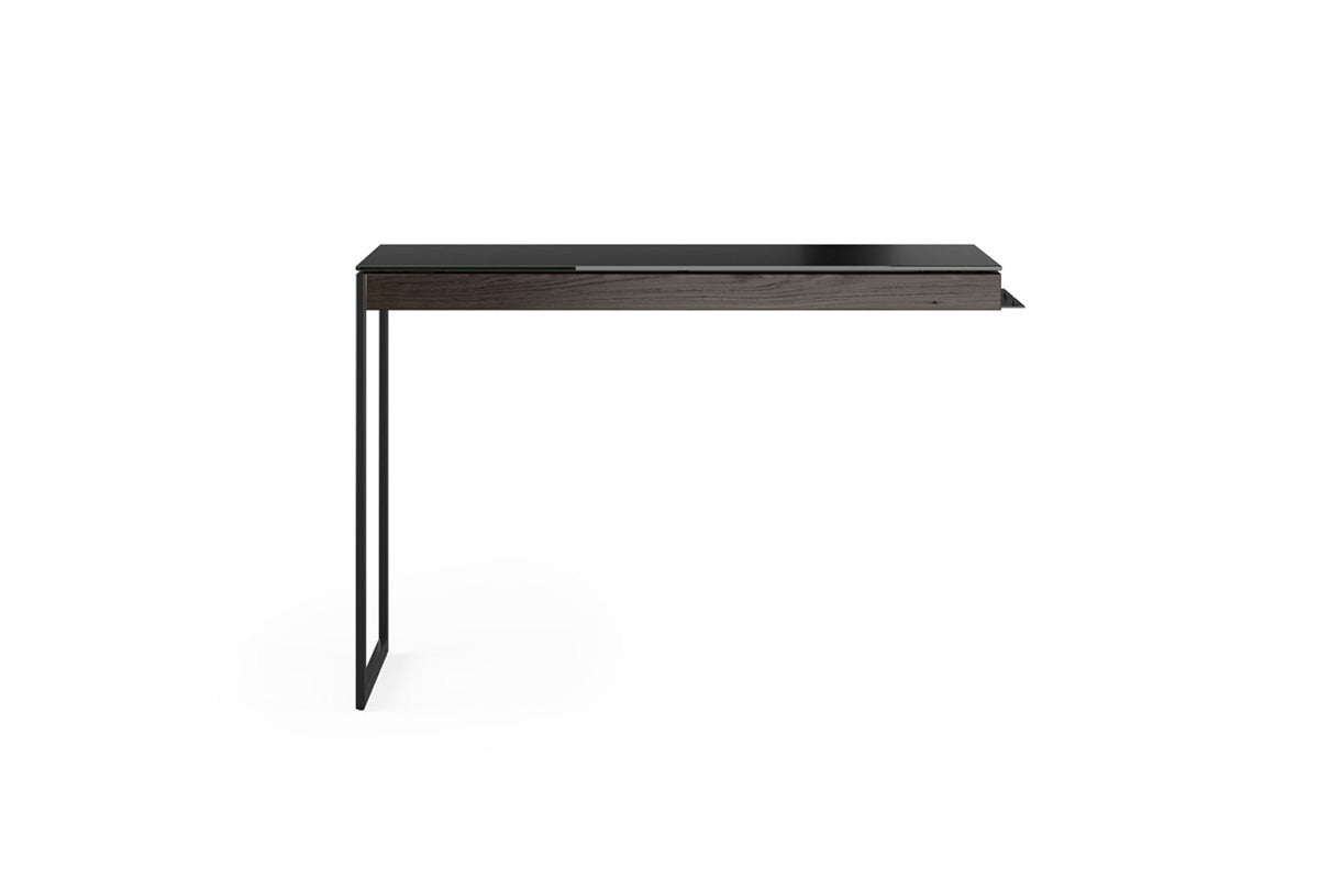 BDI Return Charcoal Stained Ash (CRL) / Black (B) Sequel 6112 Modern Office Desk Return | BDI Furniture