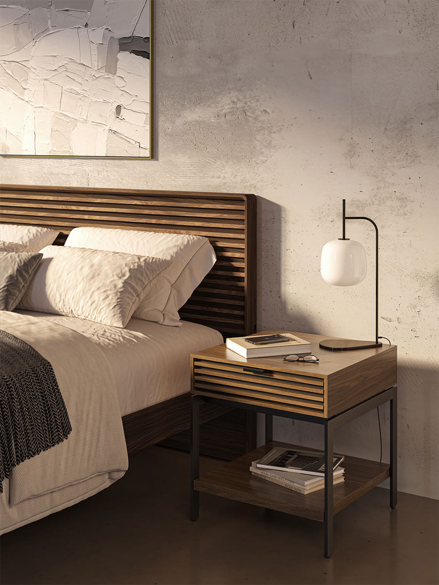 BDI Side Table Natural Walnut (WL) Cora 1176 Side Table | BDI Furniture
