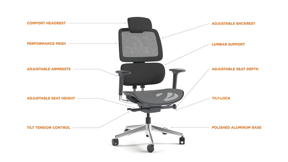 BDI Task Chair Voca 3501 Office, Gaming, and Task Chair | BDI Furniture