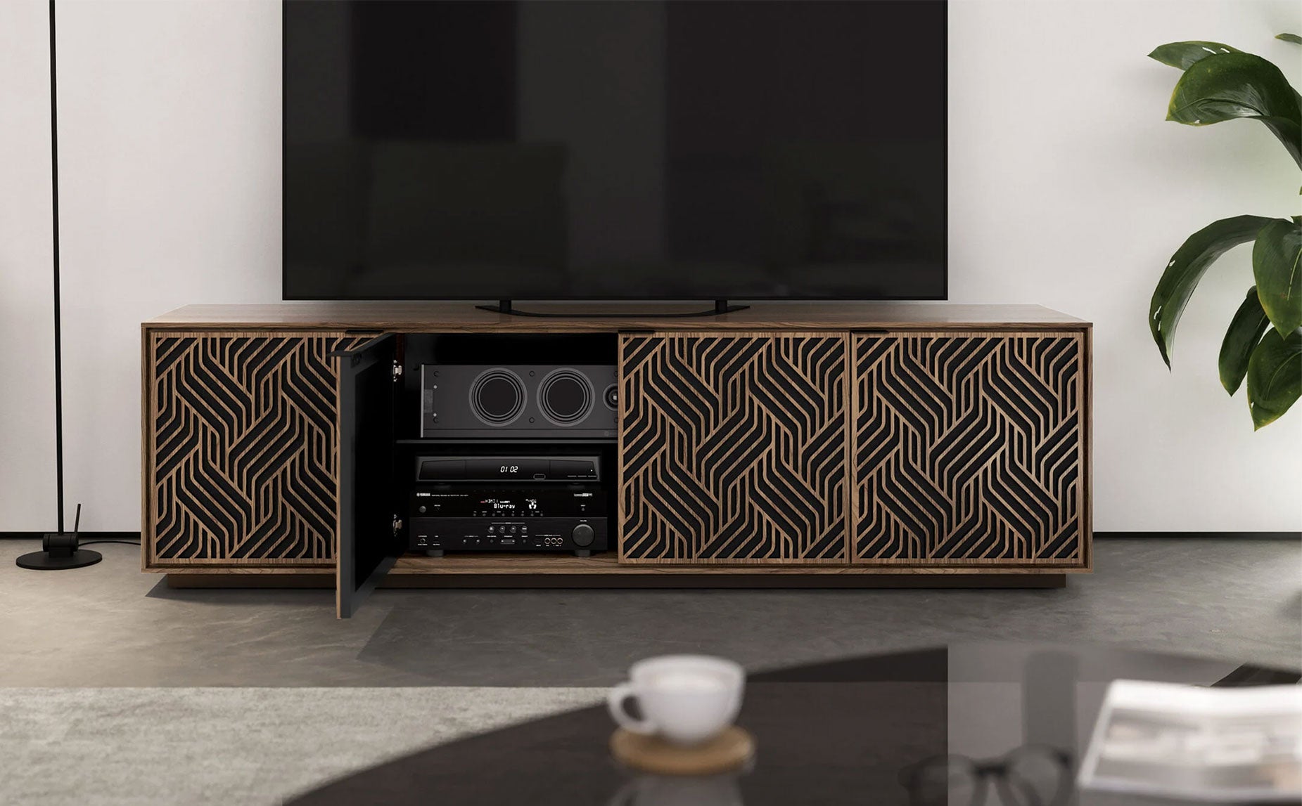 BDI TV Stand & Entertainment Centers Elements Weave Storage Cabinet 8703 | BDI Furniture