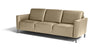 Caleb Leather Sofa in Taupe | Max Divani