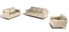 Caleb Leather Loveseat in Taupe | Max Divani