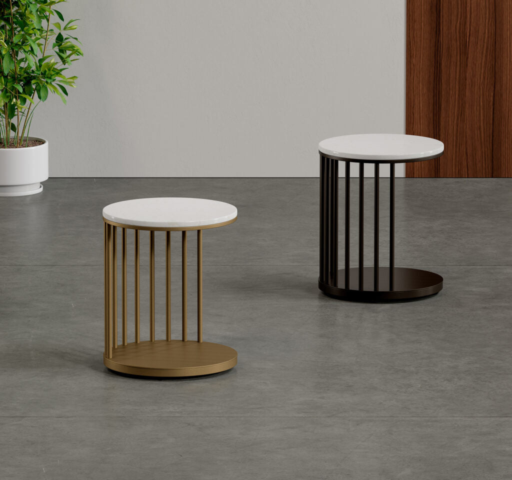 Elite Modern Spoke Accent Table - Thumbnail 3