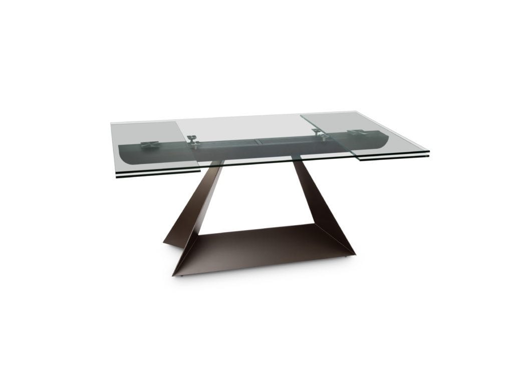 Elite Modern Dining Table Prism Extendable Glass Table 3020-65 | Elite Modern