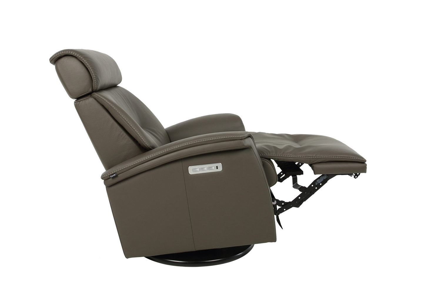 Rome Graphite Recliner w/ Contrast Stitch | Fjords