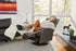 Rome Ivory Recliner w/ Contrast Stitch | Fjords