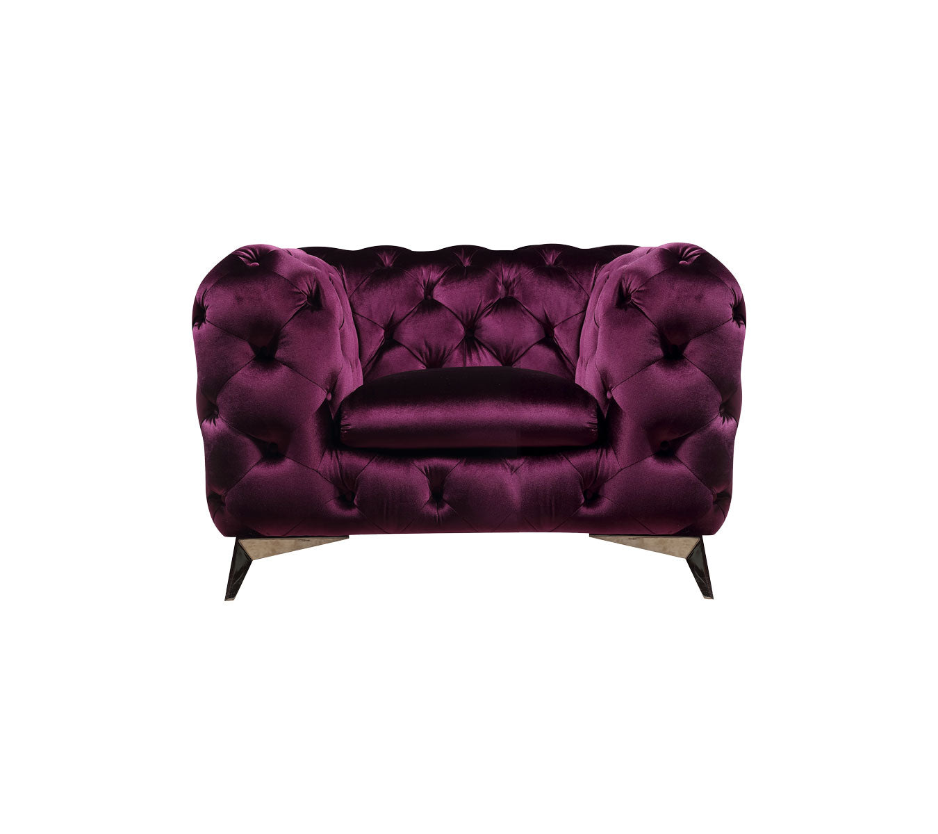 Glitz Fabric Chair in Purple | J&M Furniture