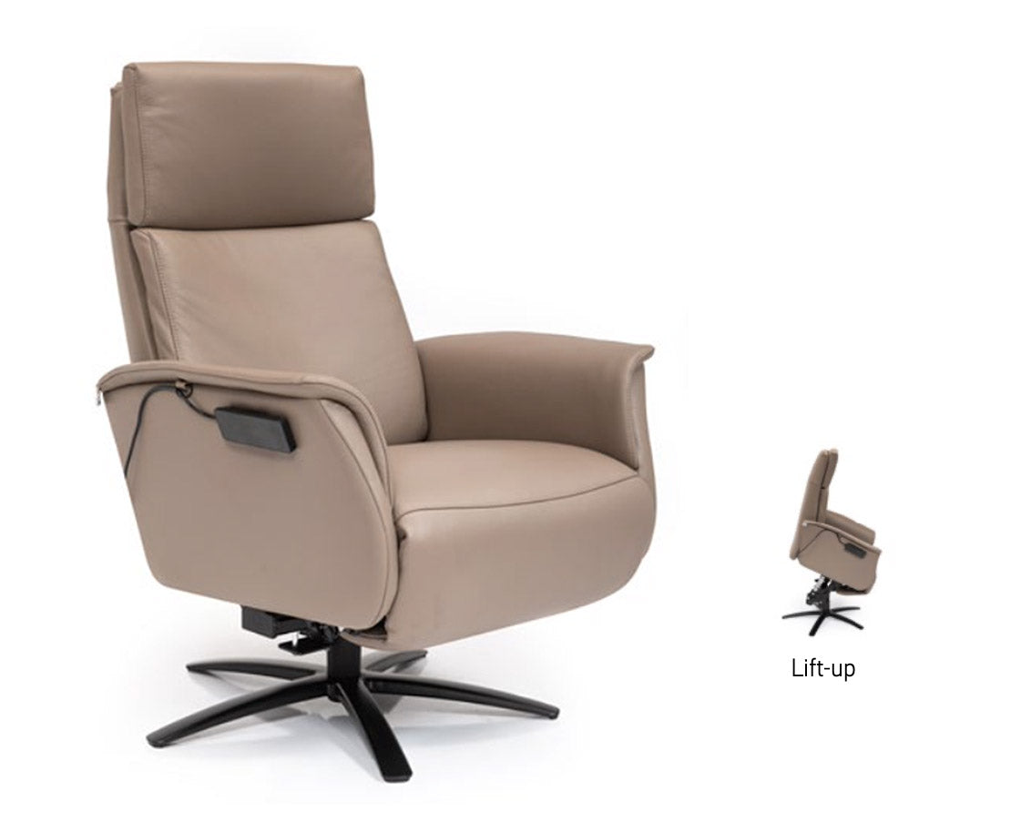 Hjort Knudsen Chair Superior 8007 Power Lift Recliner Grey | Hjort Knudsen