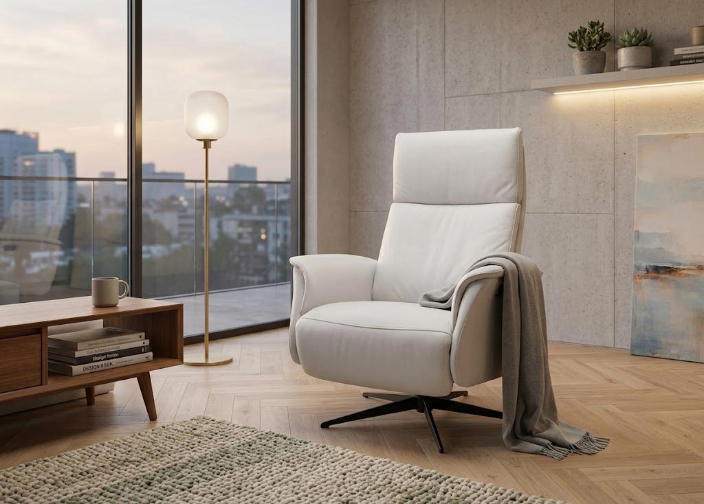 Superior 8007 Recliner in White | Hjort Knudsen