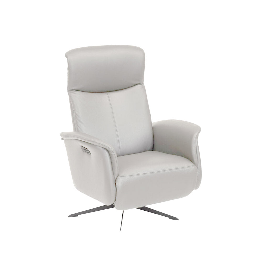Hjort Knudsen Chair Superior Model 8003 Medium Lift-Up Recliner in Grey | Hjort Knudsen