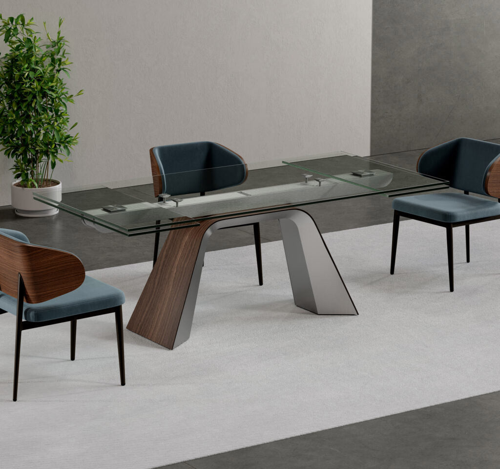 Hyper Extension Glass Table 3019 | Elite Modern
