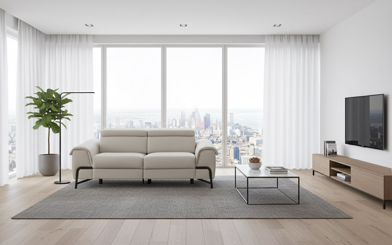 i917 Leather Sofa Recliner | Incanto