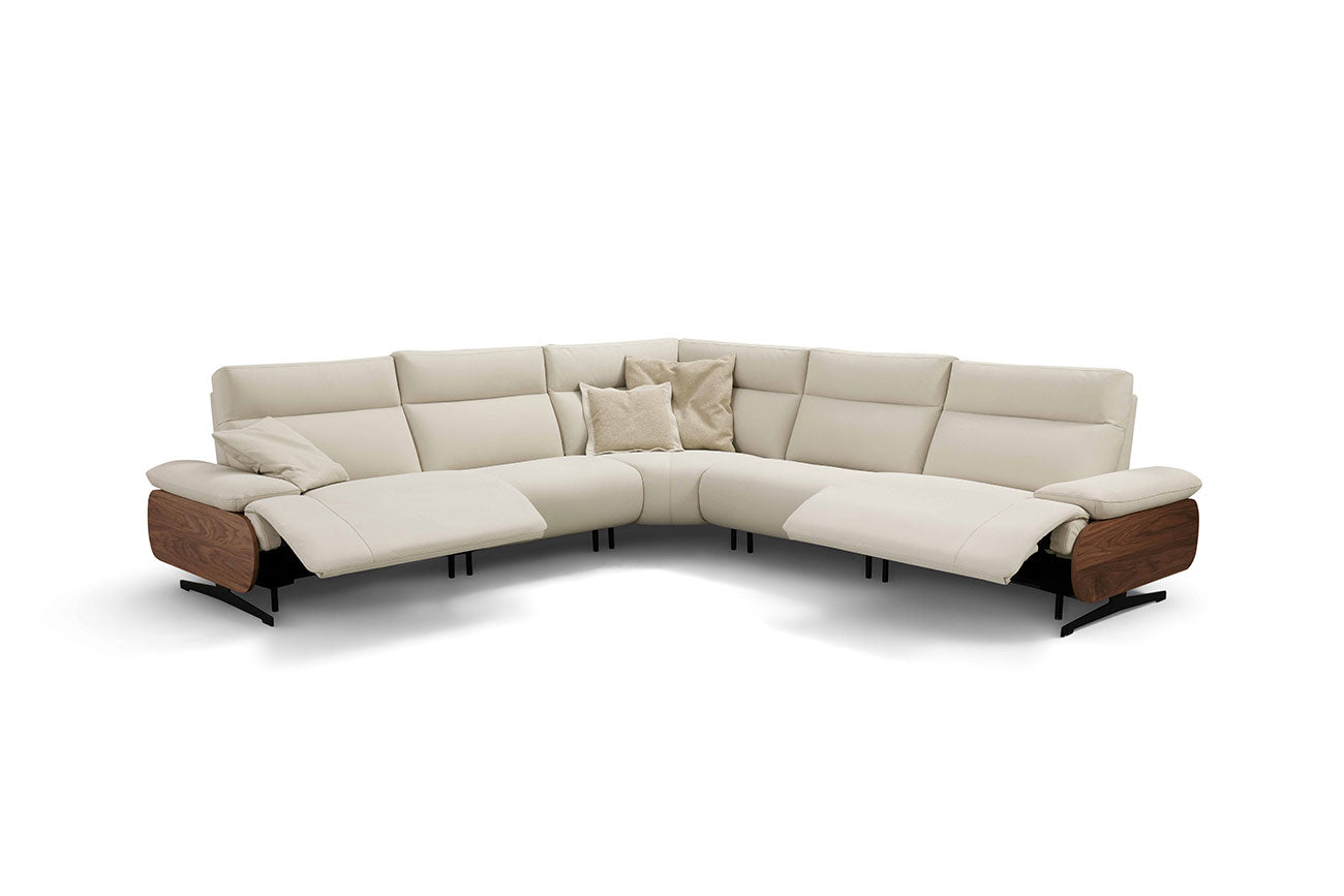 i949 Reclining Sectional in Light Grey | Incanto