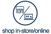 shop in-store or online