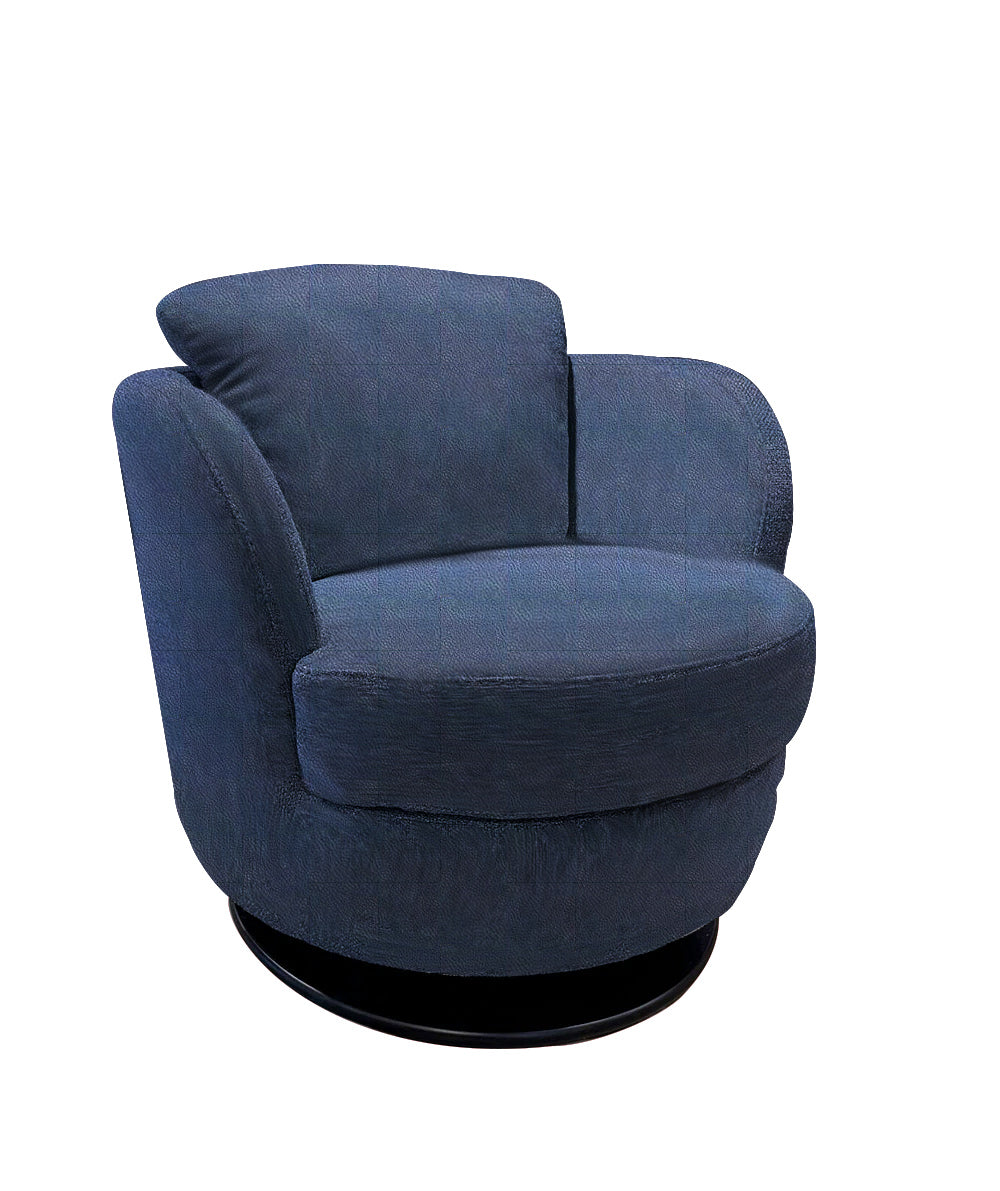 Incanto Italian Attitude Chair i743 Pienza Swivel/Rocking Armchair in Blue | Incanto