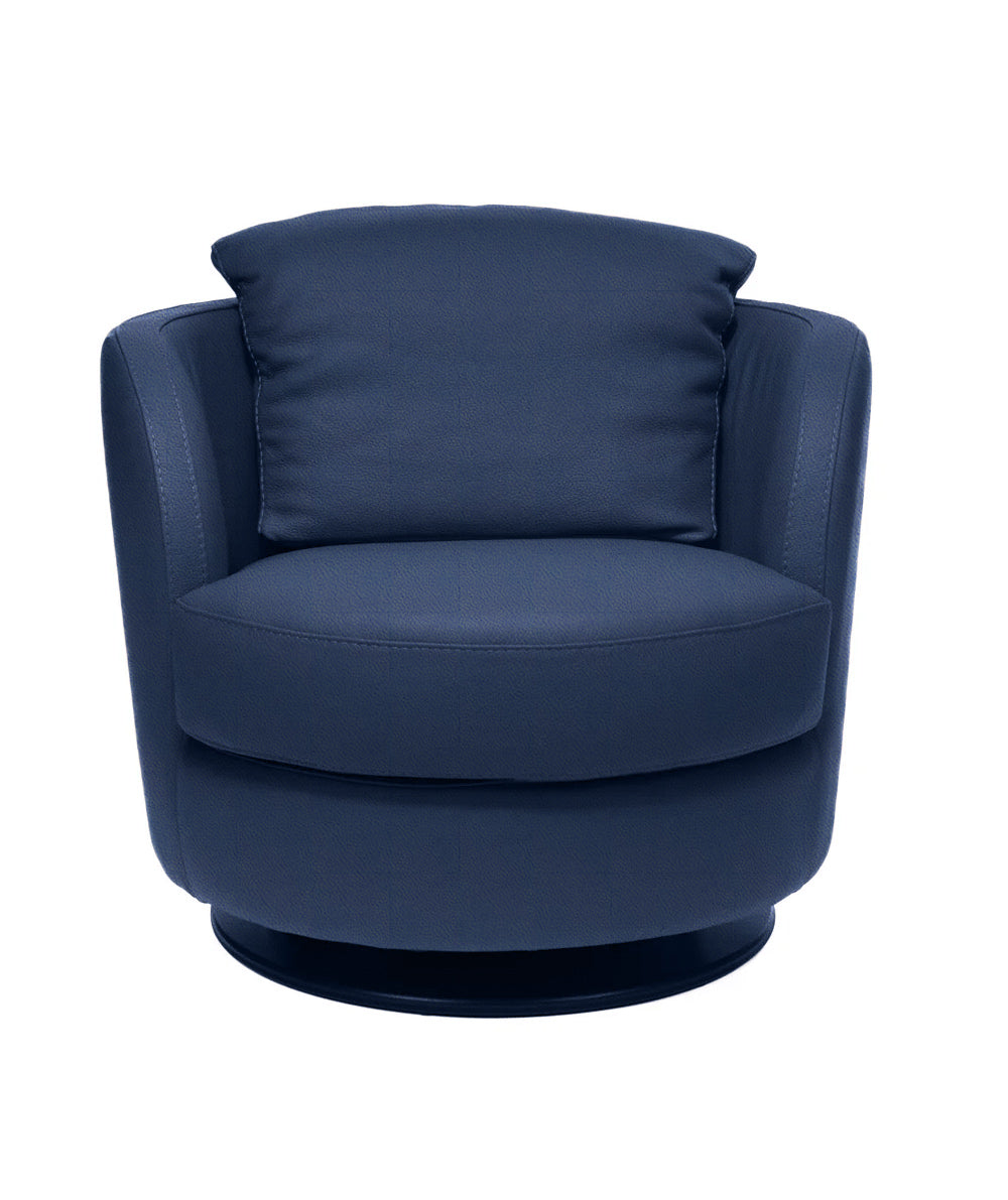 Incanto Italian Attitude Chair i743 Pienza Swivel/Rocking Armchair in Blue | Incanto