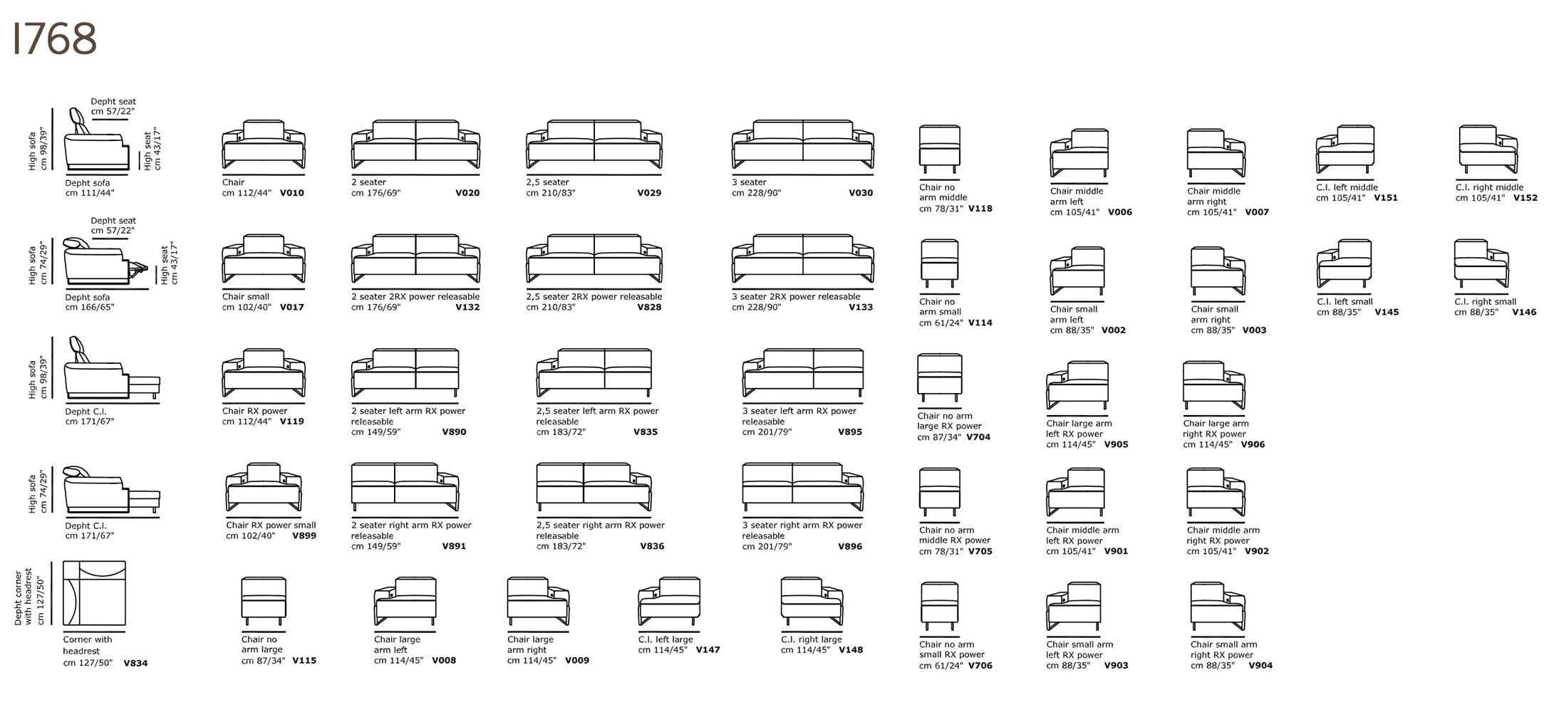Incanto Italian Attitude Couches & Sofa i768 Reclining Sectional Sofa in White | Incanto