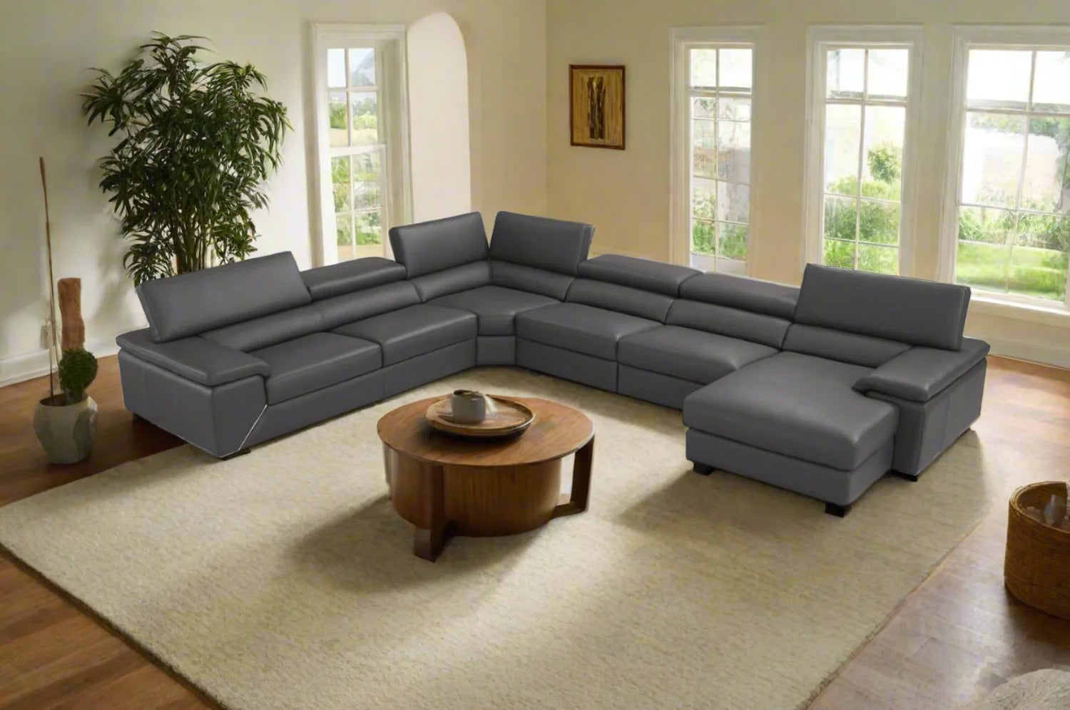 i788 U-Shaped Sectional in Slate Grey | Incanto