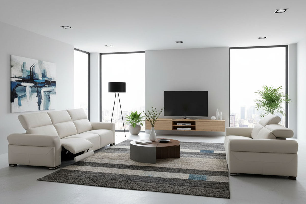 Incanto Italian Attitude Couches & Sofa i948 Leather Loveseat Recliner | Incanto