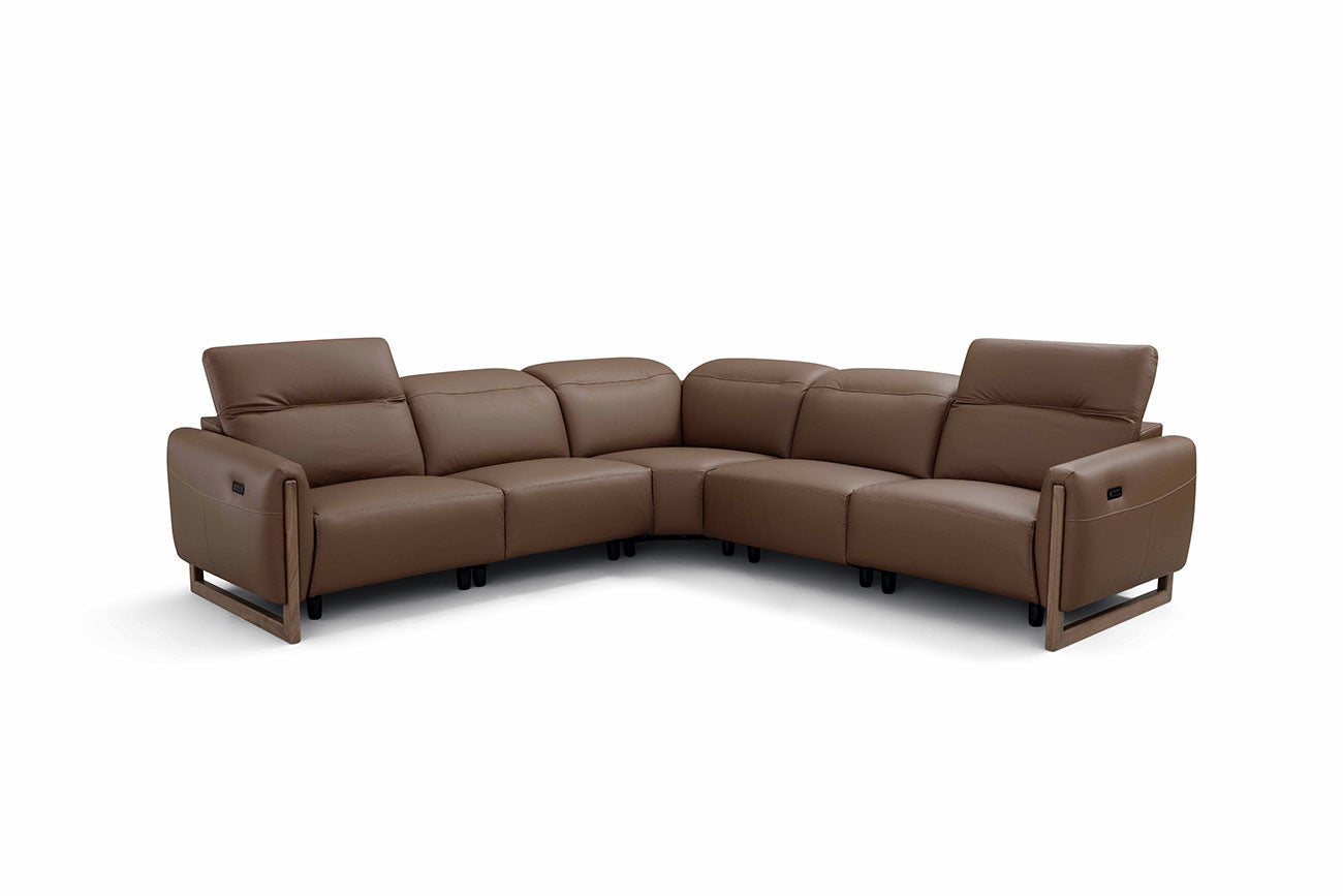 i952 Reclining Sectional in Light Grey | Incanto