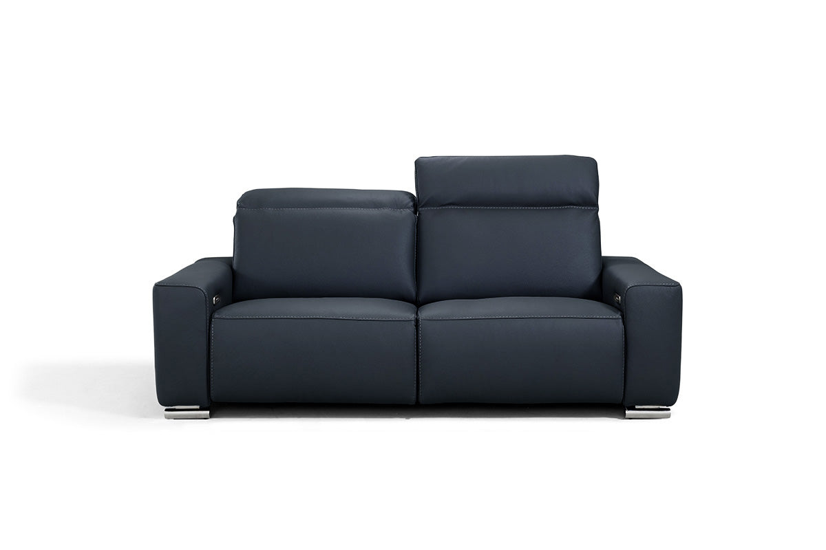 Incanto Italian Attitude Loveseat i790 Reclining Leather Loveseat in Blue | Incanto