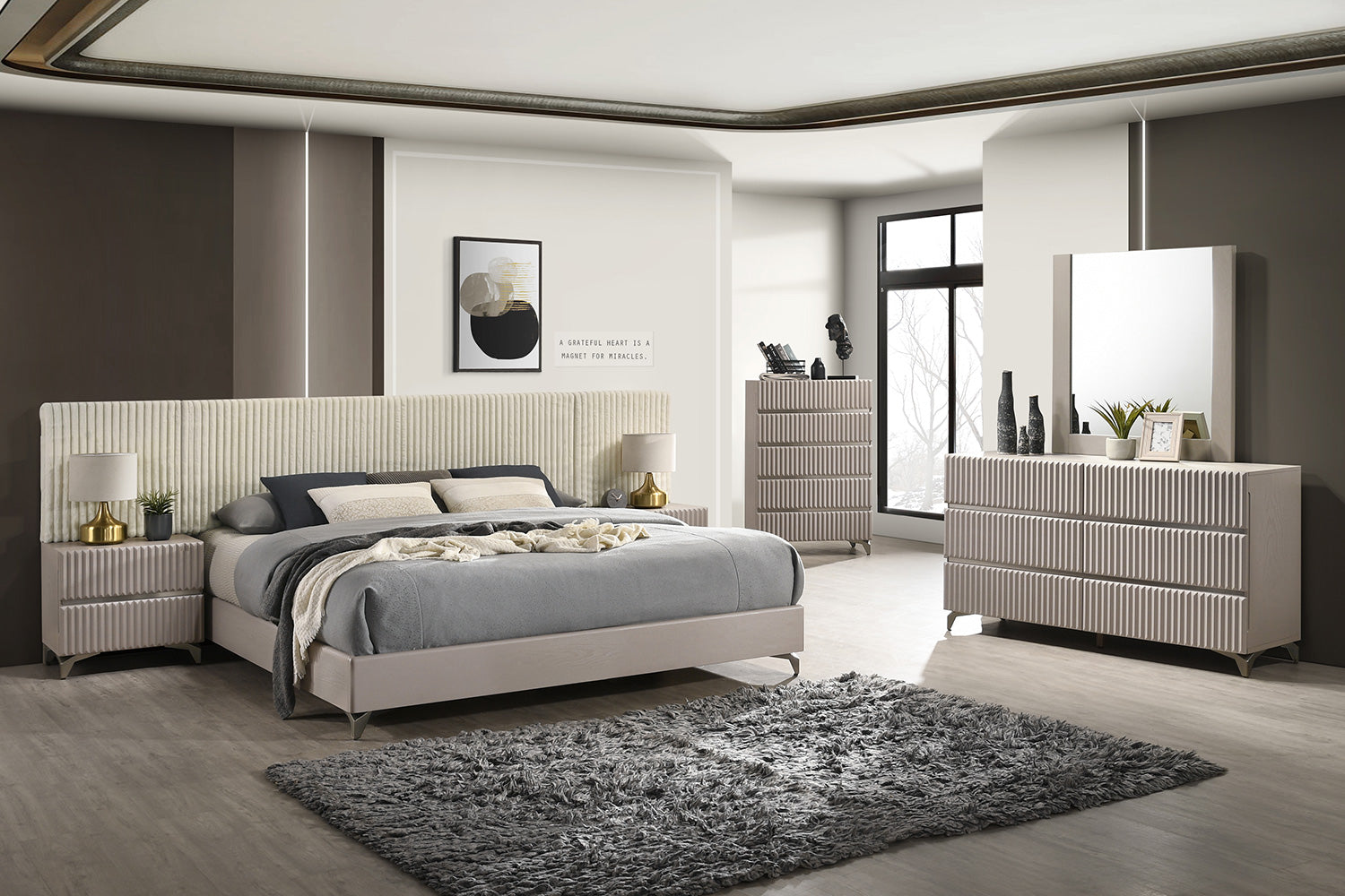 J and M Furniture Bedroom Sets Grace Modern Bed | J&M Furniture