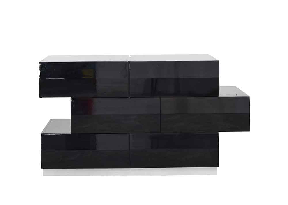 J and M Furniture Bedroom Sets Milan Modern Bed in Black | J&M Furniture