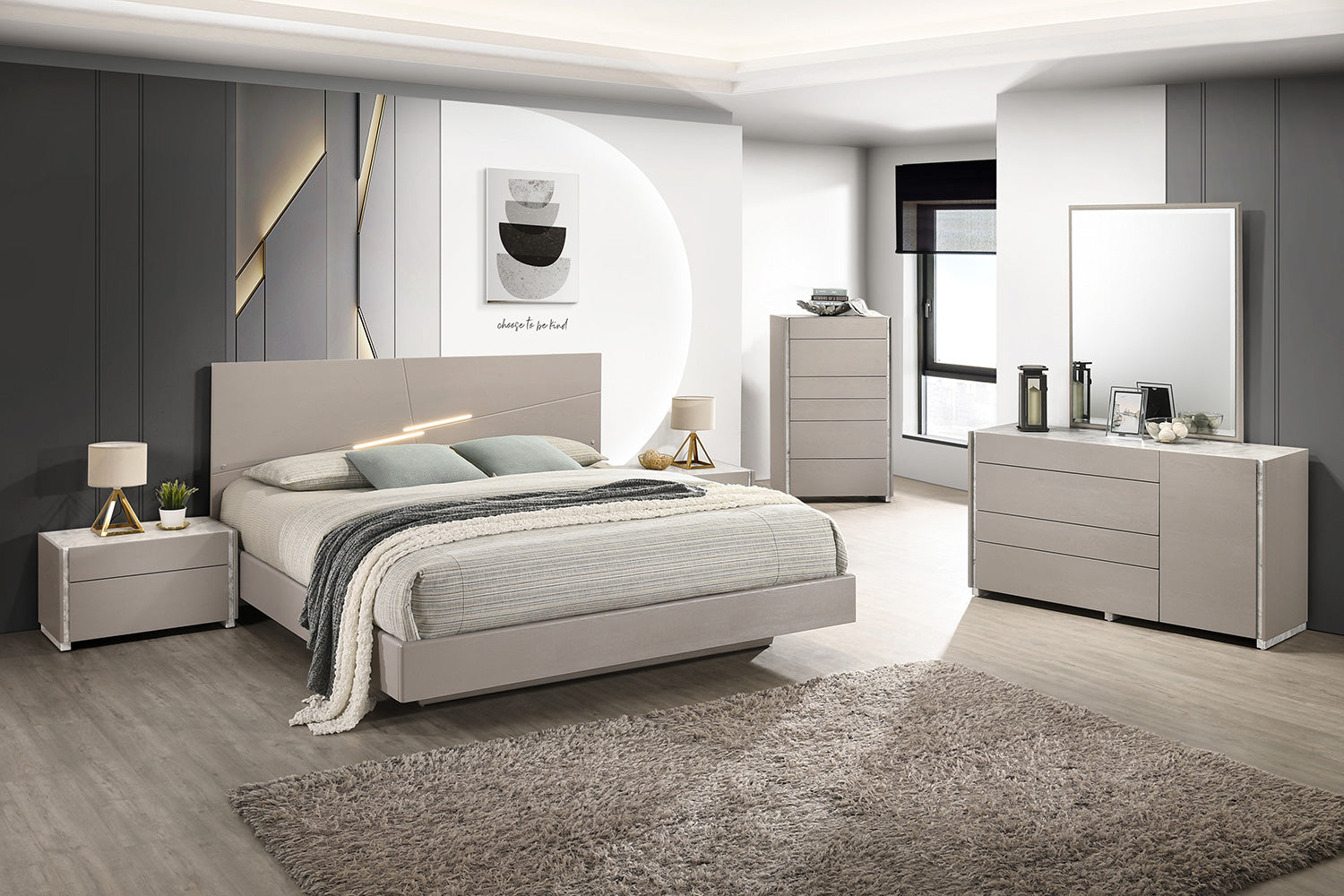 J and M Furniture Bedroom Sets Pearl Modern Bed | J&M Furniture