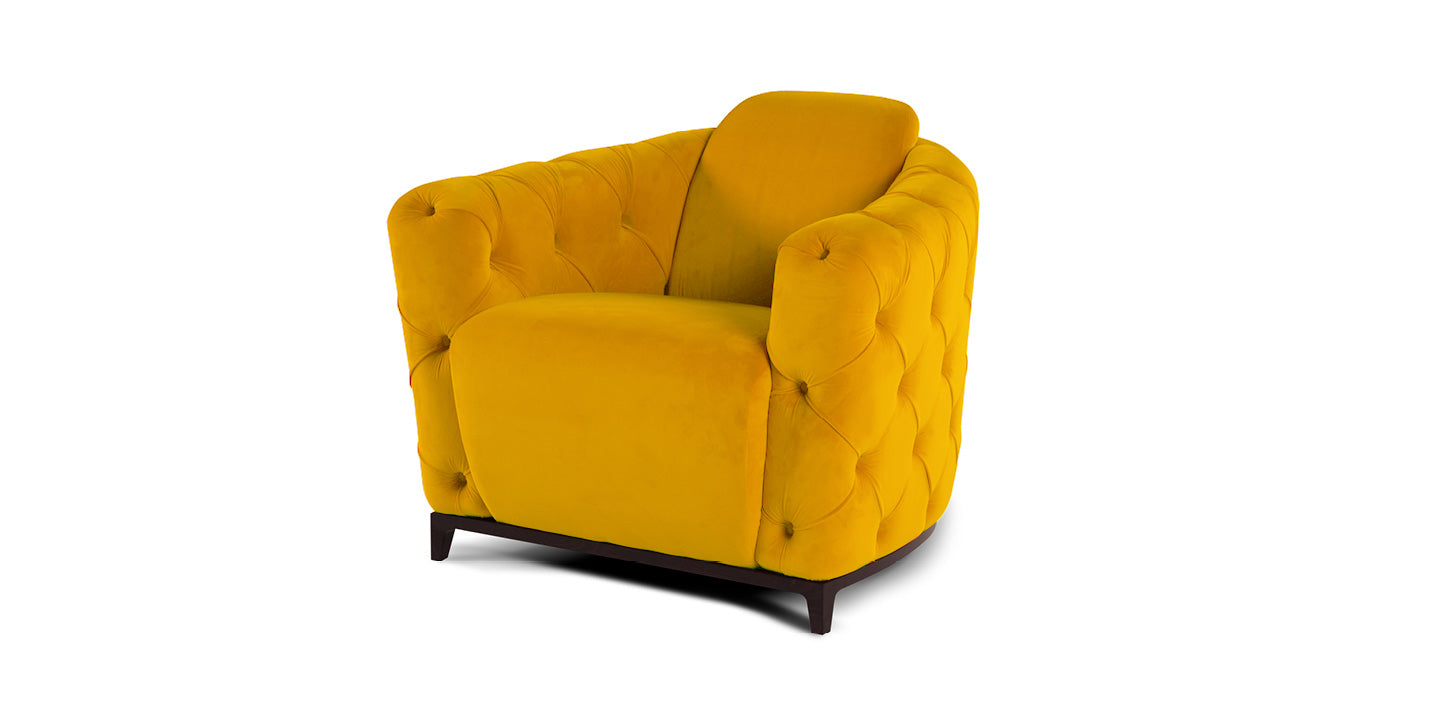 J and M Furniture Chair Deliziosa Armchair in Mustard | J&M Furniture