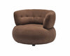 J and M Furniture Chair HF5512 Fabric Armchair in Dark Brown | J&M Furniture