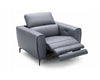J and M Furniture Chair Lorenzo Motion Chair in Blue-Grey (K) | J&M Furniture