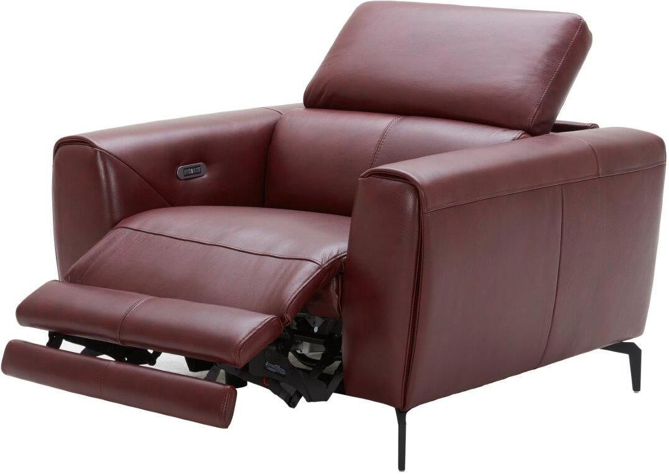 J and M Furniture Chair Lorenzo Motion Chair in Merlot | J&M Furniture