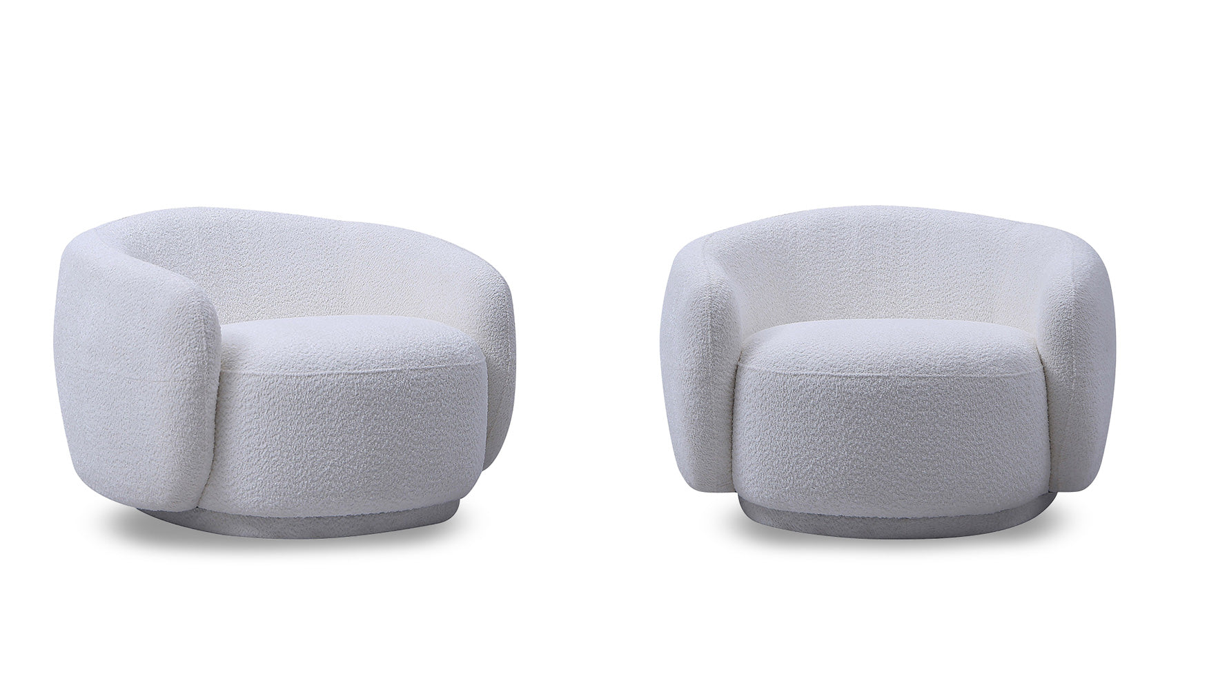 J and M Furniture Chair Lounge Fabric Chair in Off White | J&M Furniture