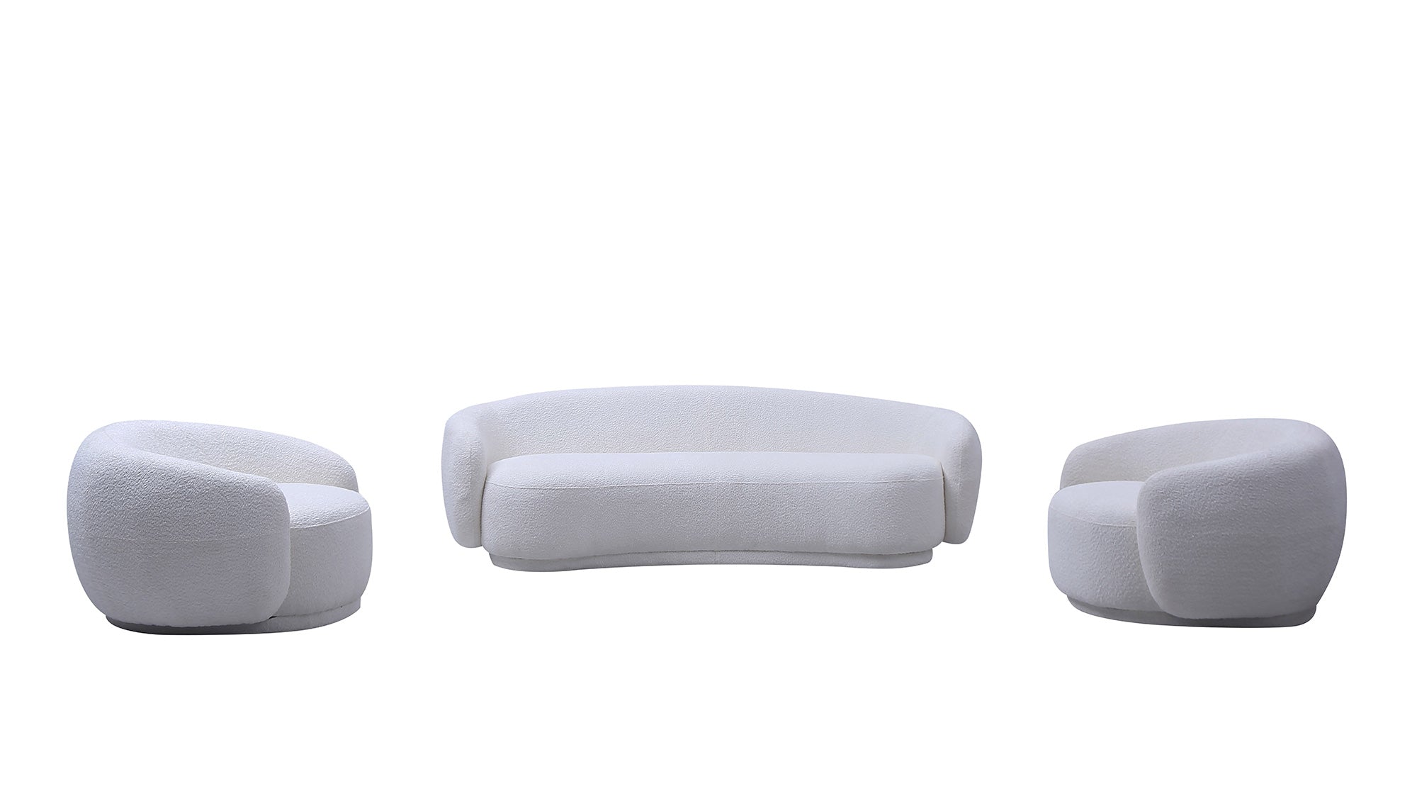 J and M Furniture Chair Lounge Fabric Chair in Off White | J&M Furniture