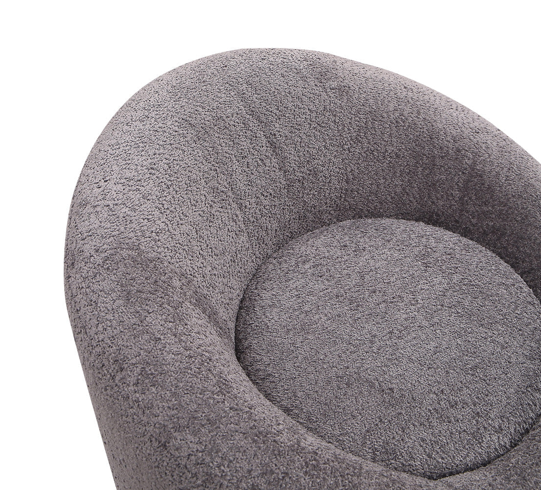 J and M Furniture Chair Moon Fabric Chair in Dark Grey | J&M Furniture