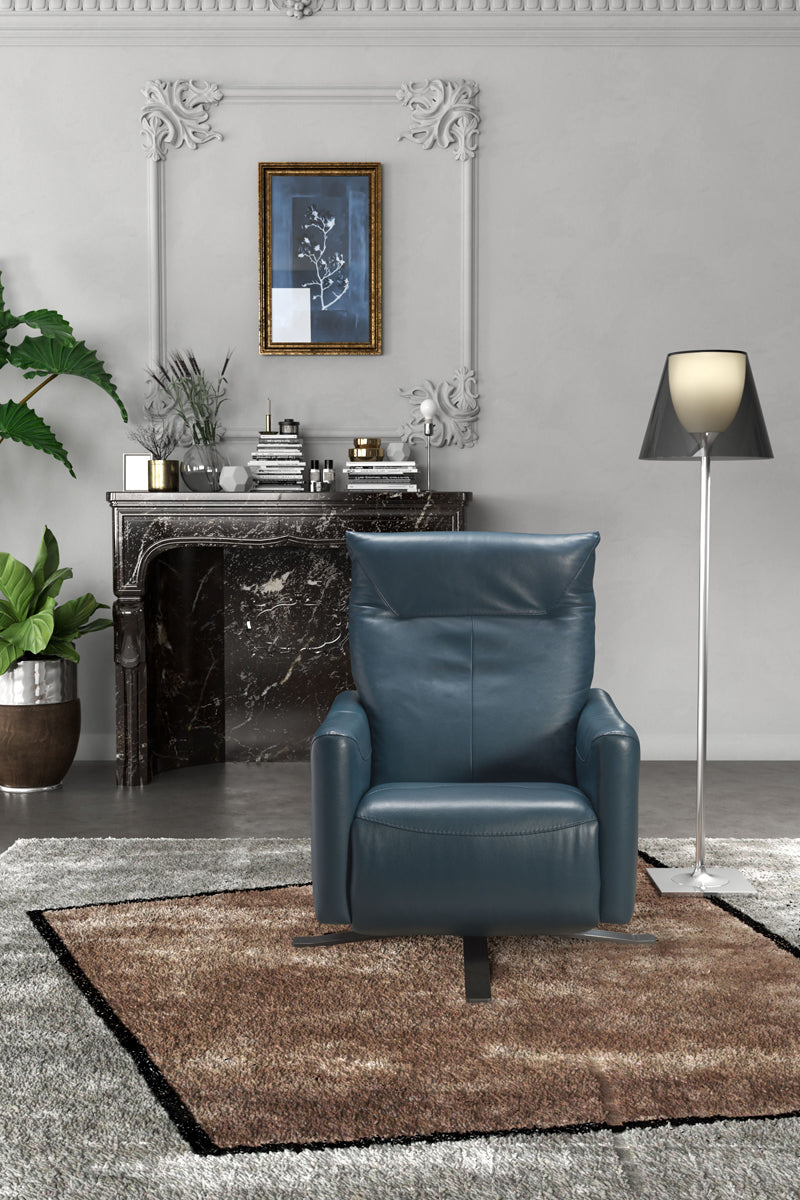 J and M Furniture Chair Reiwa Recliner Navy (591) | J&M Furniture