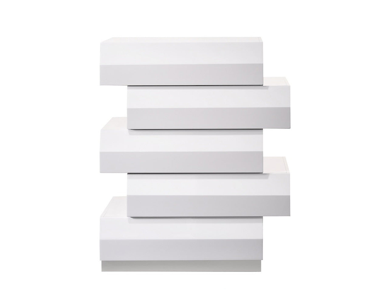 J and M Furniture Chest Milan Chest in White