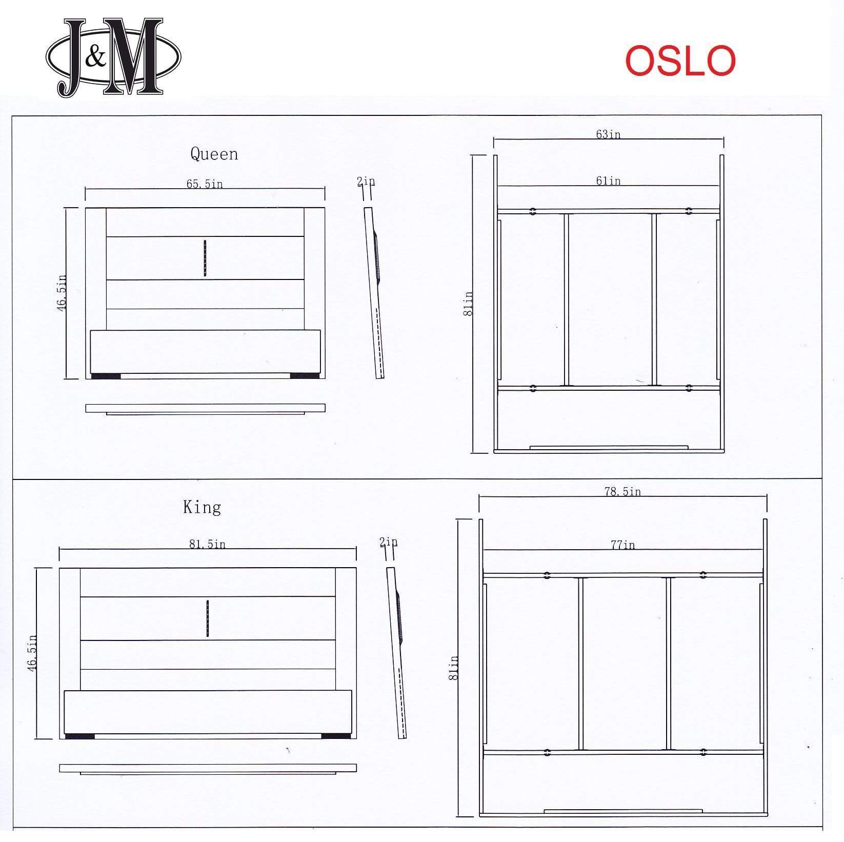 J and M Furniture Chest Oslo Chest