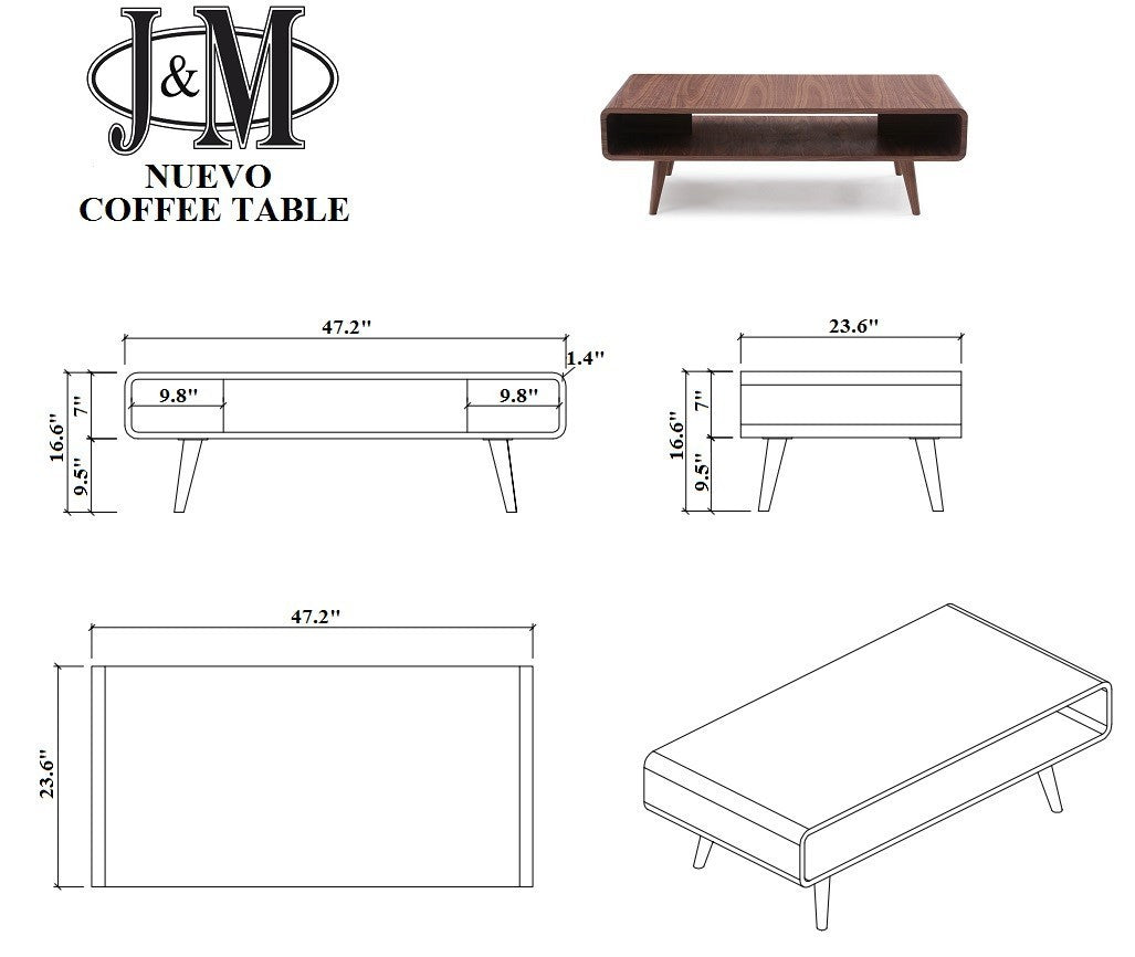 J and M Furniture Coffee Table Nuevo Coffee Table | J&M Furniture