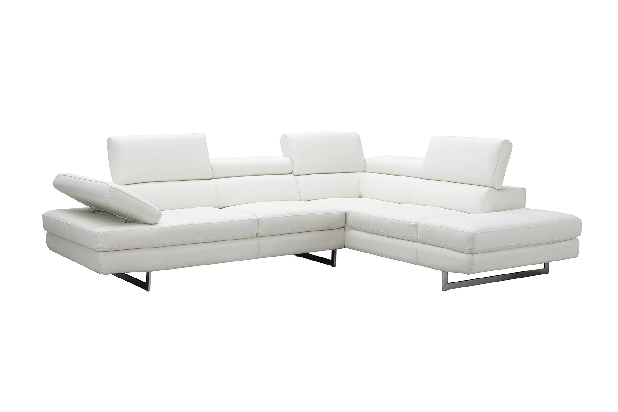 J and M Furniture Couches & Sofa A761 Sectional in Snow White | J&M Furniture