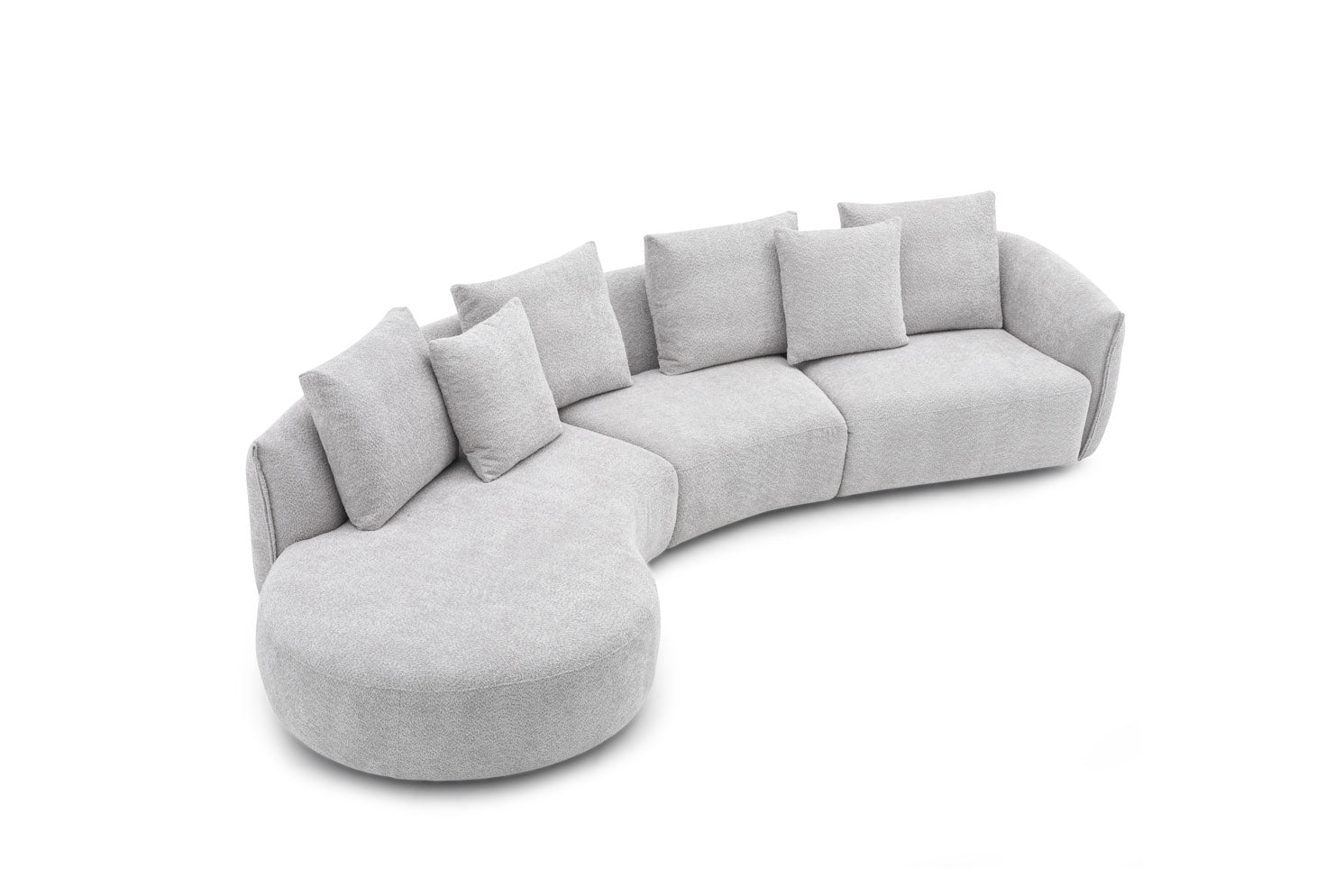J and M Furniture Couches & Sofa Hamilton Fabric Sectional 282 in Grey | J&M Furniture