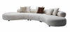 J and M Furniture Couches & Sofa HF5018 Modern Fabric Sofa in White | J&M Furniture