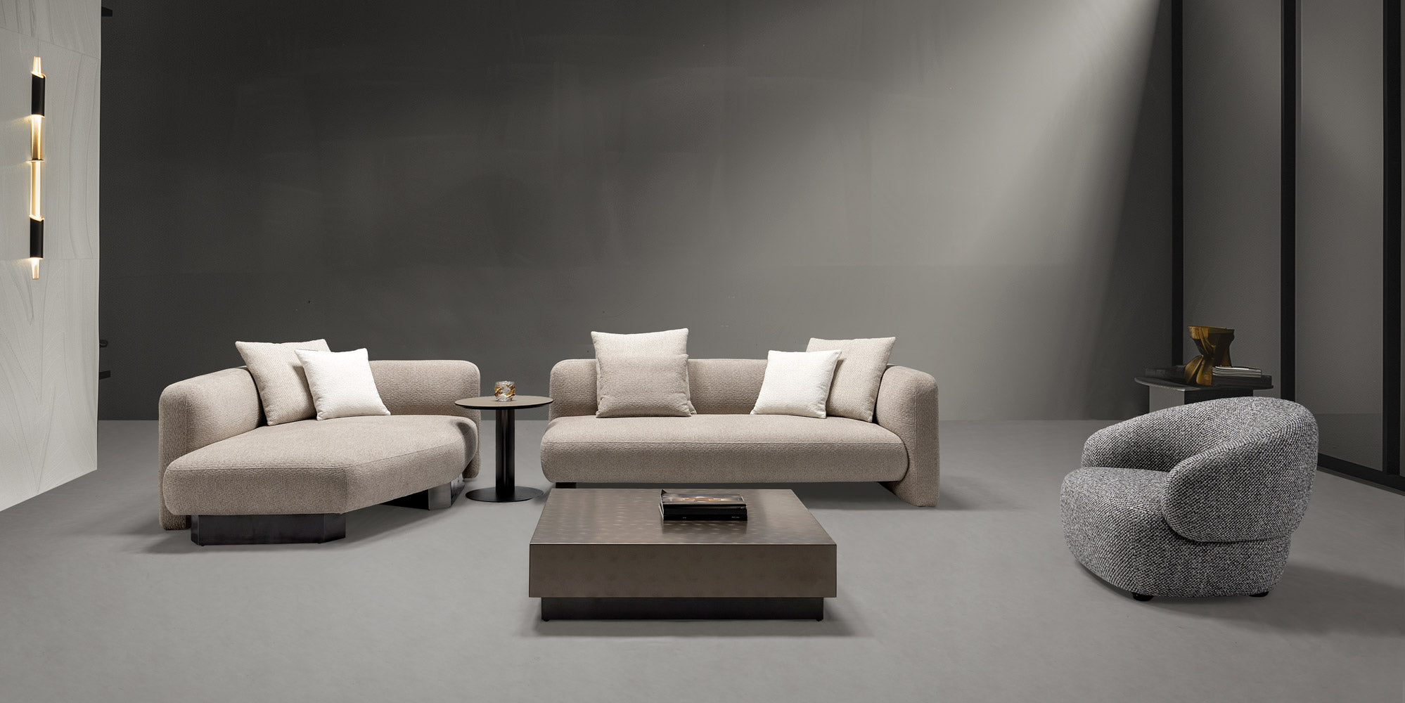 J and M Furniture Couches & Sofa HF5516 Modern Fabric Sofa in Beige | J&M Furniture